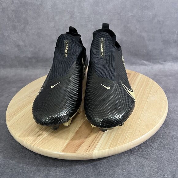 Nike Vapor Edge Pro 360 Black Metallic Gold Men’s Size 13 Football Cleats Shoes main image 5